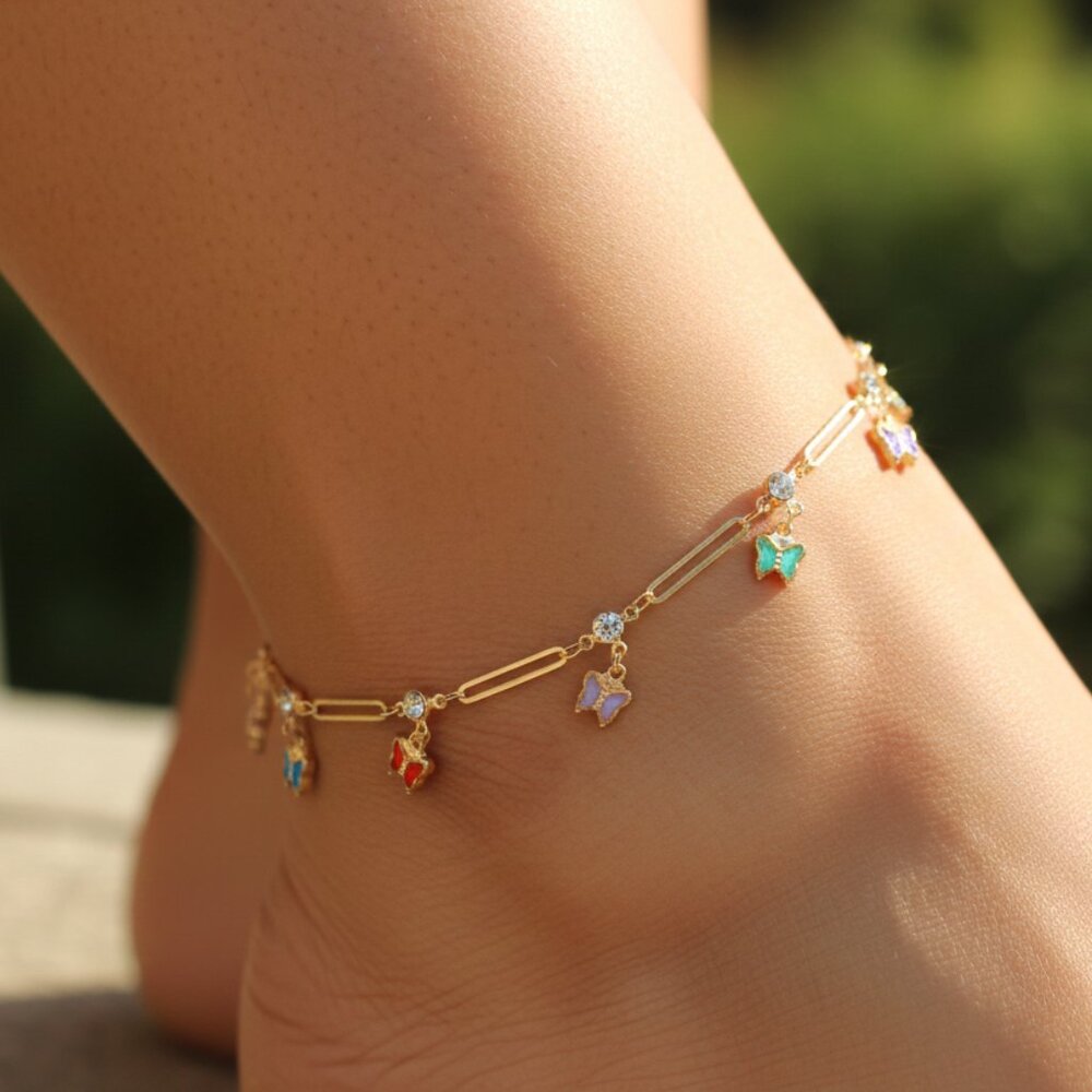 "Elegant Handmade Anklet – Delicate Jewelry for Women, MAR091241